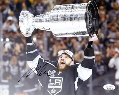 MARIAN GABORIK подлинный вручную подписанный "LA KINGS STANLEY CUP" 8 x 10 фото (JSA COA) - Изображение 1 из 2