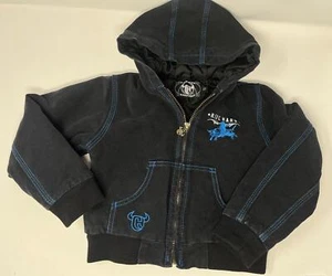 Cowboy Hardware Ride Hard Navy Blue Kid Jacket Size 4T Rodeo Gear Thick Coat - Picture 1 of 3
