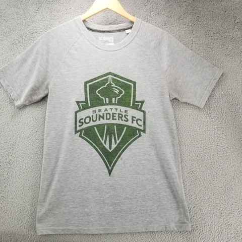 Adidas Seattle Sounders FC MLS T Shirt Adult Medium Grey Short Sleeve Tee Mens Cover