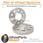 Wheel Spacers (2) 5X108/110 65.1 15Mm For Vauxhall Vx220 00-05