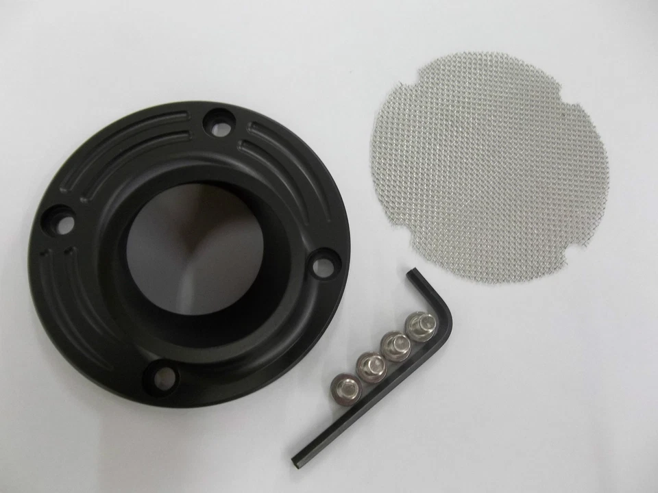 Punta de alimentación Billet NEGRA para escape de ATV Yamaha Grizzly 700 2014 a 2024 Foto 1 de 1