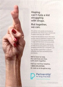 2018 Partnerschaft für drogenfreie Kinder Printanzeige Hoffnung kann nicht helfen - gemeinsam können wir - Bild 1 von 1