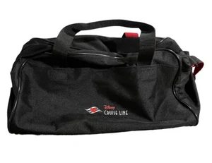 Disney Cruise Line DCL Logo Duffle Travel Bag Black/Red Vintage Mickey Mouse - Picture 1 of 8