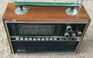 Vintage Rare KOYO Japanese made Transistor Radio KTR 1663 Wood case Good works - Picture 1 of 9