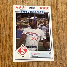 1986 Southern League Baseball Club #13 Bo Jackson Memphis Chicks SHARP CORNERS