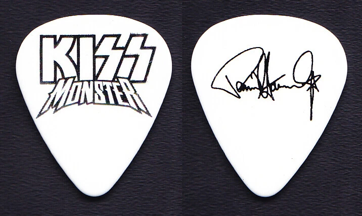 KISS Paul Stanley Signature White/Black Guitar Pick - 2013 Monster European Tour - Image 1 of 1