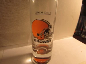 Vintage Cleveland Browns 4" Shooter Shot Glass NFL - logo on base new - Picture 1 of 4
