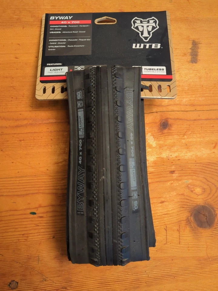 WTB Byway TCS Tire 700x40c Black Road, Gravel, Tubeless - Image 1 of 1