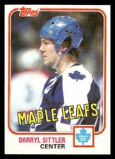 1981 Topps #36 Darryl Sittler Toronto Maple Leafs  Hockey card
