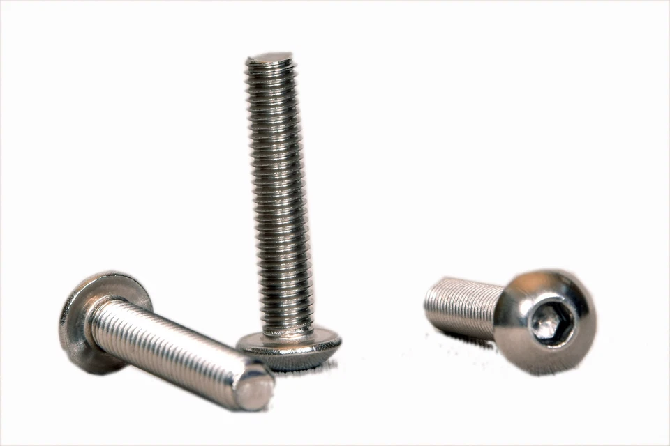 FIXINFASTENERS M6 x 80mm SOCKET BUTTON HEAD SCREWS HEX ALLEN BOLT A2 STAINLESS STEEL - ISO 7380