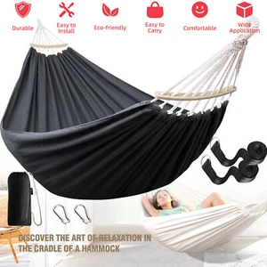 Camping Hängematte 200x150cm Outdoor Tragbar Hängematten für 2 Personen Hammock - Bild 1 von 12