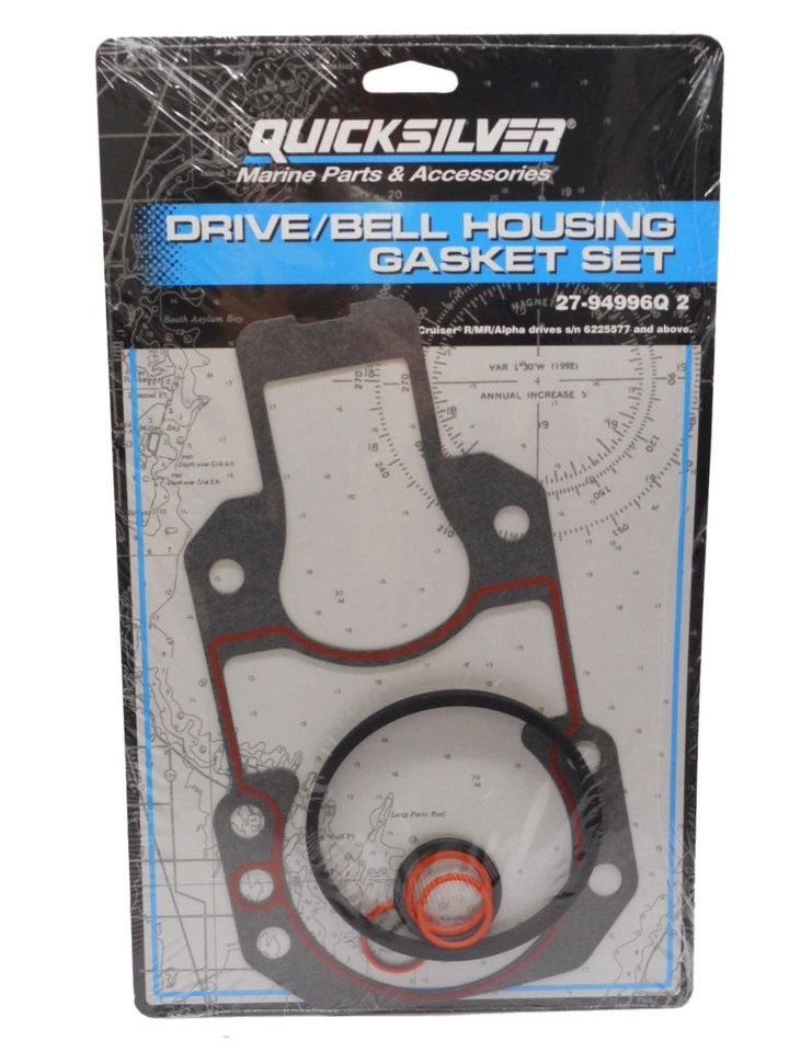 oem Mercury Quicksilver Drive Bell Housing Gasket Set 27-94996Q2