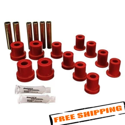 Bujes de resorte de hoja delanteros Energy 3.2112R Hyper-Flex para 87 Chevy V20 Suburban Foto 1 de 2