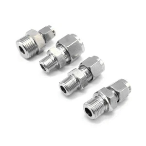 NPT 1/8" to 1/2" Male Connector Union Coupling for Tube OD 3mm to 12mm - Picture 1 of 4