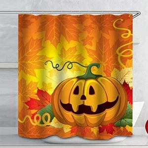 Animal Floral Fabric Shower Curtain Set Waterproof Bathroom Decor with 12 Hooks - Picture 1 of 13