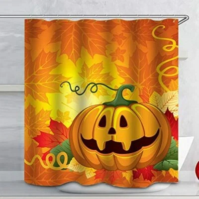 Animal Floral Fabric Shower Curtain Set Waterproof Bathroom Decor with 12 Hooks - Image 1 of 4