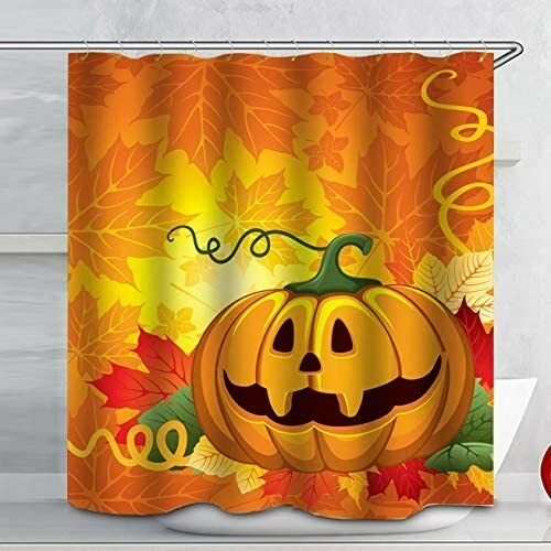 Fabric Shower Curtain Boho Bathroom Decor with 12 Hooks Animal Bath Curtains - Image 1 of 4