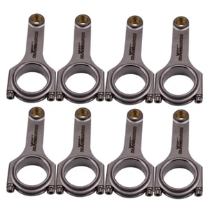 8x Racing Connecting Rods For Chevy Small block V8 SBC 5.700" 2.100" .927" - Picture 1 of 12