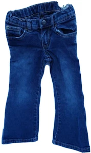 the childrens place modern flare jeans adjustable waist size 4 embroidered heart - Picture 1 of 8