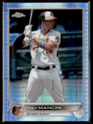 2022 Topps Chrome Sonic Prism Refractor Trey Mancini B Baltimore Orioles #72 - Image 1 of 2