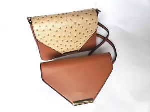 Massini Purse Brown Two Pocket Removable Closure For A Different Look New - Picture 1 of 6