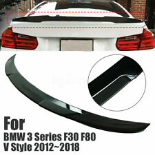 Gloss Black Rear Trunk Spoiler Wing For BMW 3 Series F30 F80 V Style 2012-2018