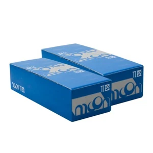 2 Box 48 Packs MOON Rice Paper Rolling Papers Tips Filters Smoking 50 Leaves/Pk - Picture 1 of 8