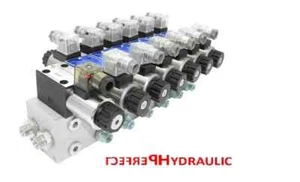 Vanne hydraulique vanne de commande 6 sections CETOP 03 NG6 60l/min 12V... - Zdjęcie 1 z 3