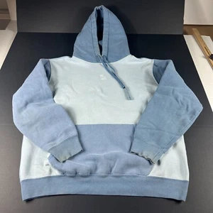 OVO Sweatshirt Adult Medium Blue Faded Color Block Small Logo Pullover Hoodie - Picture 1 of 19