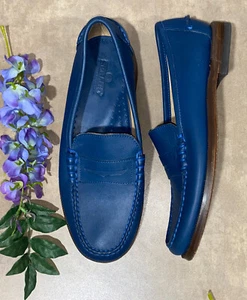 Mocasín Sebago Penny clásico para mujer talla 8,5 ~ cuero ~ grandeza cosido a mano - Imagen 1 de 11