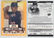 2008 Bowman Sterling Prospects Gold Refractor /50 Steve Tolleson #BSP-ST