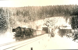 Foto 03 1076 antes del tren D Ruhr-Sieg ruta 1964 imagen de locomotora archivo Bellingrodt   - Imagen 1 de 2
