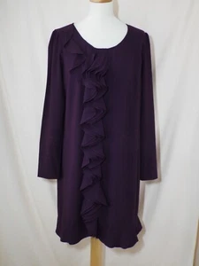 Fenn Wright Manson Dress - Size 12 - Purple - Long Sleeve - Unlined - 3998/327 - Picture 1 of 5