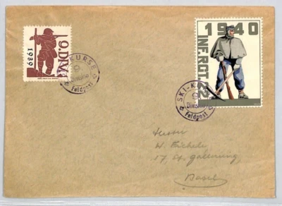 SWITZERLAND SOLDIER STAMP Cover *INF. RGT 22 & 9 DIV.* 1939/1940 Basel ZT169 - Image 1 of 4