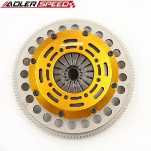 RACING CLUTCH TWIN DISC +FLYWHEEL FOR 95-04 TOYOTA TACOMA 3.4L V6 2WD 4WD MEDIUM - Picture 1 of 5
