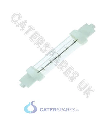 CSUK GASTRONOMIE HALOGEN WÄRMELAMPE GLÜHBIRNE 500W DOPPELMANTEL GLAS PORTAL LICHT 120MM R7