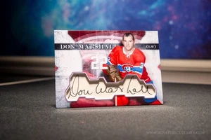Don Marshall Montreal Canadiens Vintage Signature Cut Cards - Autographed - Picture 1 of 2