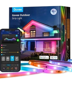 Govee Outdoor  Strip Lights 98.4ft Smart Lights Work with Alexa H6176 NEW!!! - Picture 1 of 3