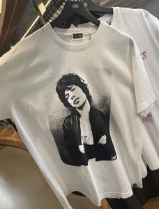 NEW Kith X Rolling Stones Mick Photo Vintage Tee White Men’s Size XS-XXL IN HAND - Picture 1 of 2