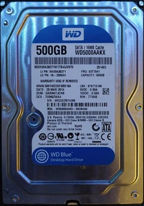 Hard disk WD Blue 500GB 3.5" | WD5000AAKK - Imagen 1 de 3