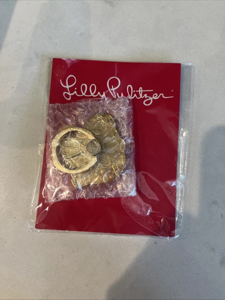 NUEVO CON ETIQUETAS Anillo Teléfono Lily Pulitzer GWP Critter Dorado Metálico Elefante Foto 1 de 4