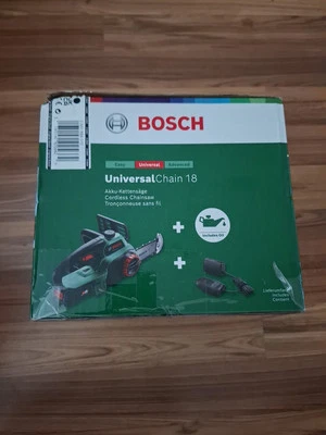 Bosch UniversalChain 18v Cordless Chainsaw 1 x 2.5Ah + AL 1830 - 06008B8070 - Image 1 of 4