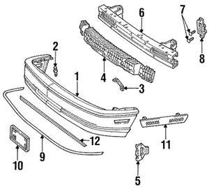 Soporte de licencia original GM 22551297 - Imagen 1 de 1