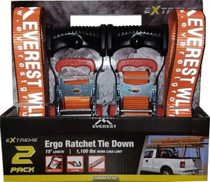 Everest Premium Cricchetto Tirante Down 2 PK 1,5 IN x15 FT 1100 LIBBRE - Foto 1 di 4