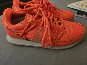EUC Saucony Jazz DST Abstract Collection ViZiRed Größe 5 Neon Orange Rot EU 37,5 - Bild 1 von 5