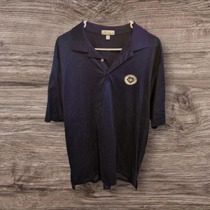 Peter Millar Golf solid dark blue Polo Stretch Large - Picture 1 of 4