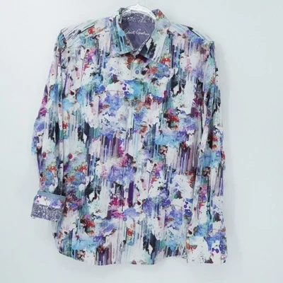 Robert Graham Shirt Mens 2XL Multicolor Classic Fit Abstract Bold Statement - Image 1 of 4