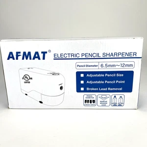 Sacapuntas eléctrico AFMAT resistente para lápices de colores n.º 2/6,5-12 mm - Imagen 1 de 6