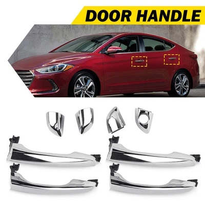 适合现代伊兰特 2017 - 2020 门外把手 铬 4 件套 — 第 1/4 张图片