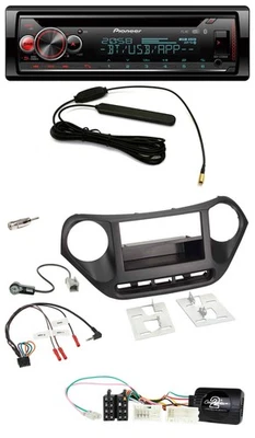 Pioneer USB DAB Lenkrad Bluetooth CD Autoradio für Hyundai i10 ab 2014 schwarz - Bild 1 von 4